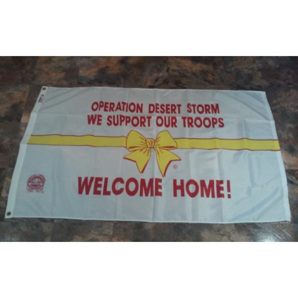 Vintage Operation Desert Storm Flag Banner 3' x 5' - Picture 6 of 8